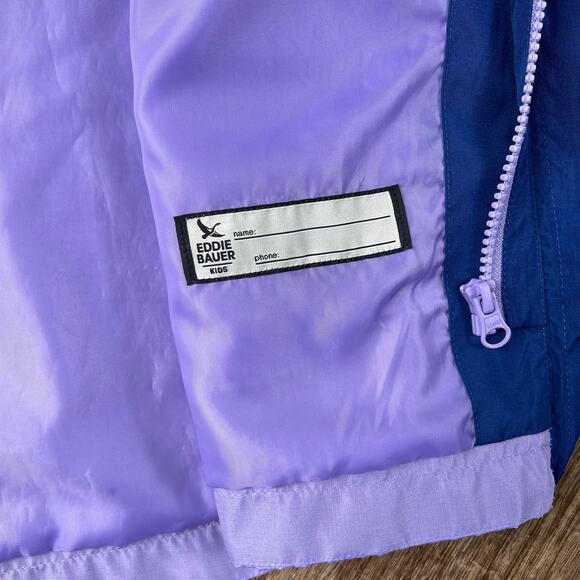 Eddie Bauer 3 in 1 two toned double zipper kids rain jacket - Picture 5 of 6
